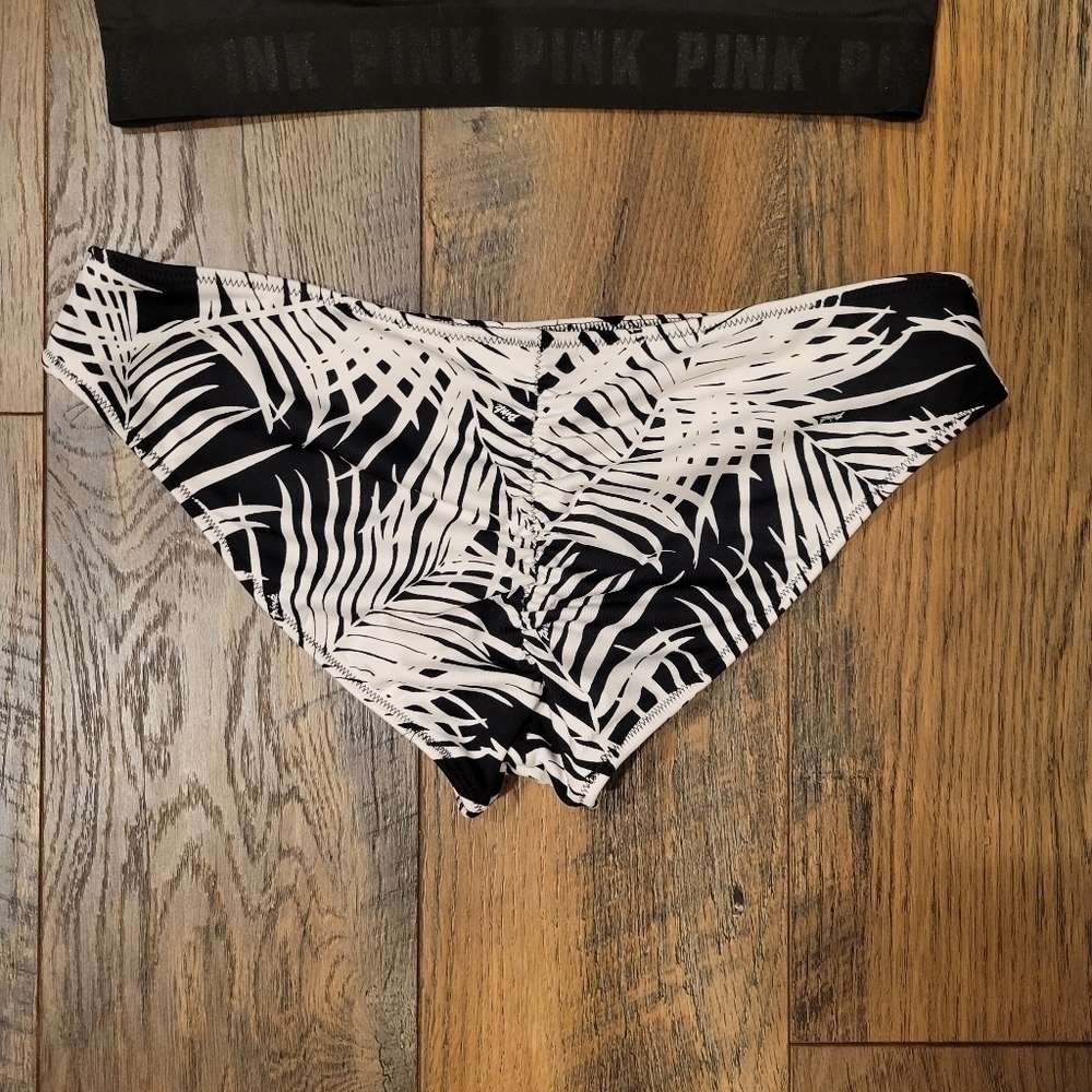 VS PINK GYM TO SWIM MINI BIKINI BOTTOMS & WRAP TOP•NWT•L - Picture 12 of 13